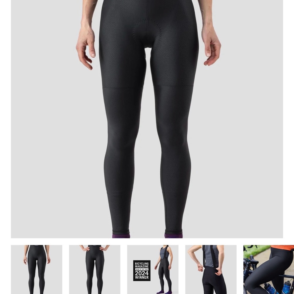 Ornot Light Thermal Black Bib Tights